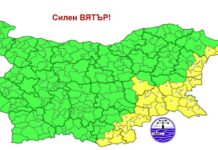 Жълт код за силен вятър в 7 области утре