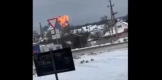 Руски самолет с 65 украински военнопленници падна в Белгородска област