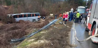 10 души са пострадали при катастрофата на автобуса с гръцки туристи