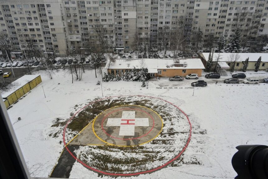Първата в София хеликоптерна площадка за целите на спешната медицинска