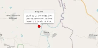 Земетресение с магнитуд 3.2 по Рихтер в района на Тополовград