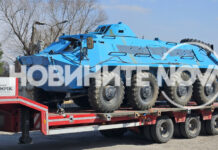 Българските БТР-и май тръгнаха към Украйна