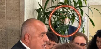 Таен агент? Настимир Ананиев, скрит зад фикус, подслушва Бойко Борисов