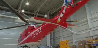 Хеликоптерът за спешна помощ с първа въздушна тренировка в петък