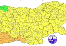 Жълт код за обилни валежи в цялата страна