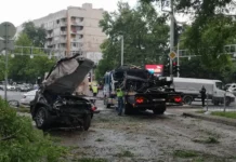 Със 175 км/ч се е движил мощният джип, който се разцепи в Пловдив