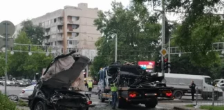 Със 175 км/ч се е движил мощният джип, който се разцепи в Пловдив