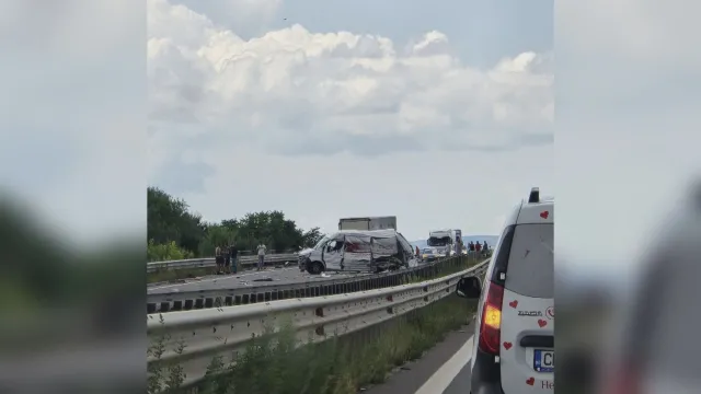 Катастрофа на северната скоростна тангента в София временно ограничи движението