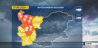 Валежи, гръмотевици и градушки в Западна България