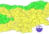 Жълт код за бури и градушки в 22 области
