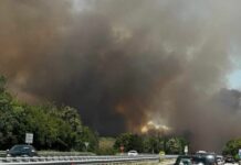 Магистрала „Хемус“ отново е затворена заради пожар