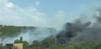 Бърз влак причини огромен пожар на гара Кочериново, Е-79 е затворен