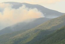 Ситуацията с пожара на границата с Гърция отново се е влошила