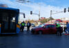 Автобус и две коли се удариха на кръстовище в София