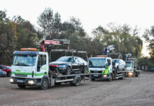 МВР изнася с „паяци“ конфискуваните коли, задръстили паркингите пред районните полицейски управления в София