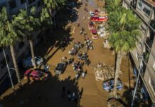 Дъжд връхлетя отново района на Валенсия