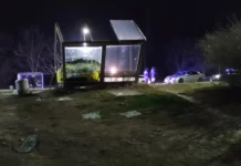 Такси спря в автобусна спирка в Шумен