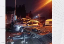 Шофьорка помете паркирани коли в София, след това избяга