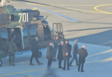 Генералният секретар на НАТО Марк Рюте пристигна на полигона в Ново село