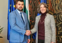 Министър Георг Георгиев се срещна с временната посланичка на САЩ у нас Сюзън Фалатко