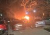 Паркирани коли изгоряха в Козлодуй