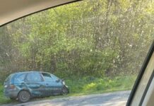 Полицай направи обратен завой край Търново, четирима са ранени