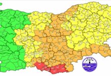 Червен, оранжев и жълт код за интензивни валежи днес