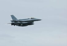 Българският F-16 летя за първи път във въздушно ни пространство