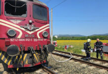 Локомотив се запали до Стара Загора