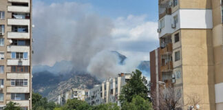 Голям пожар във вилна зона край Сливен