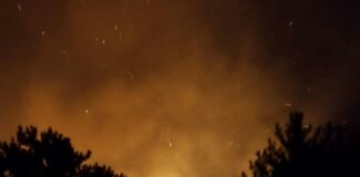 21 огнеборци гасят пожара край село Илинденци