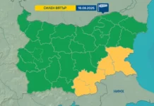 Жълт код за силен вятър и в събота