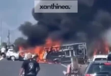 В Гърция обвиниха българския шофьор на камион, ударил кола, в която изгоряха трима албанци