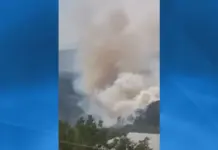 Пожар бушува край Якоруда