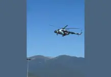 И хеликоптер се включи в гасенето на пожара в природен парк „Рила“