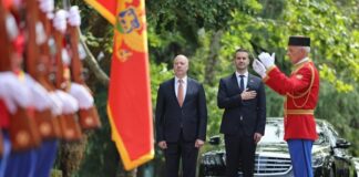 Посрещнаха Росен Желязков с военни почести в Черна гора (Снимки)