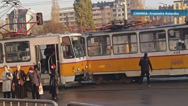 Два трамвая са се ударили в четвъртък сутрин в района