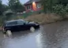 Закъсали автомобили в Русе заради проливните дъждове
