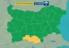 Дъждовно с жълт код за порои в две области в понеделник – 10 ноември