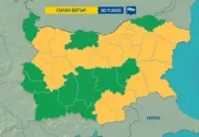 Опасно силен вятър за 17 области в четвъртък