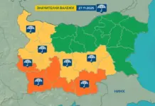 Облачно и с интензивни валежи ще бъде времето утре
