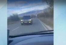 НСО изкара виновен шофьора, снимал как кола на службата влиза опасно в насрещното