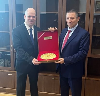 И ф главен прокурор орислав Сарафов се срещна в Съдебната палата