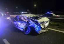 Шофьорът, ударил полицейска кола на Северната тангента, карал със 149 км/ч