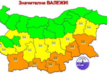 Оранжев код за значителни валежи в 6 области утре