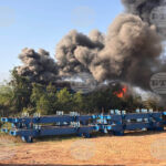 Кран падна върху влак в Тайланд, 22 души загинаха