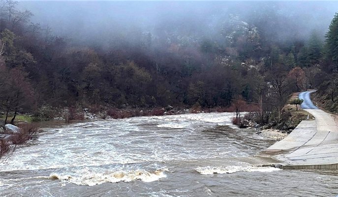 Частично бедствено положение в община Ардино Река Арда заля мост