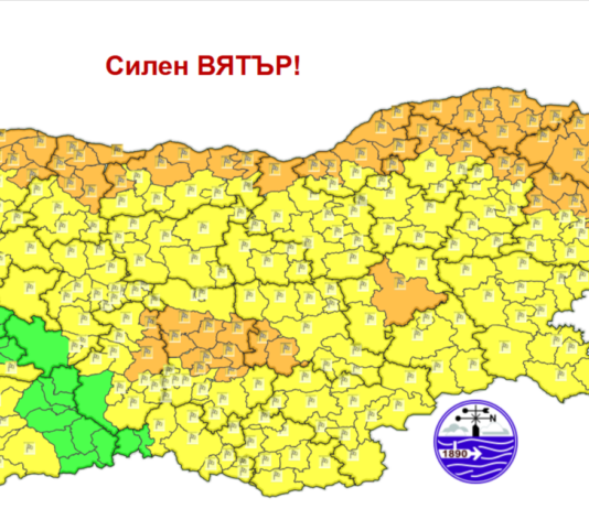 Оранжев и жълт код за виелици и силен снеговалеж на 18 февруари