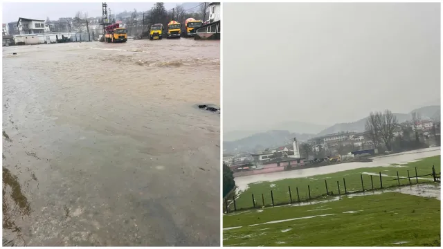 Реката в родопското село Кирковско е излязла от коритото си и е