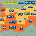 Опасно време във вторник: значителни валежи от сняг и дъжд в половин България